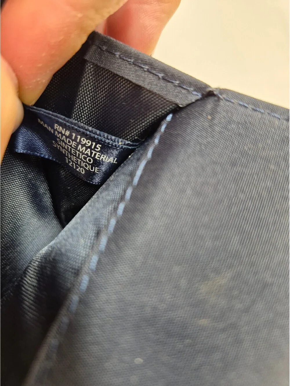 Nautica Navy Blue RFID Protection Trifold Wallet with Zippered Coin Pocket B453